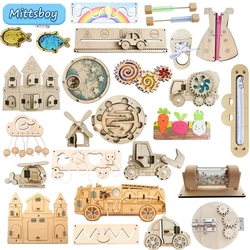 Planche d'Activités Montessori en Bois, Accessoires de Bricolage, Jumelé, Déverrouillage, Coloré, Forme de Fermeture Éclair, Boulier, Jouet