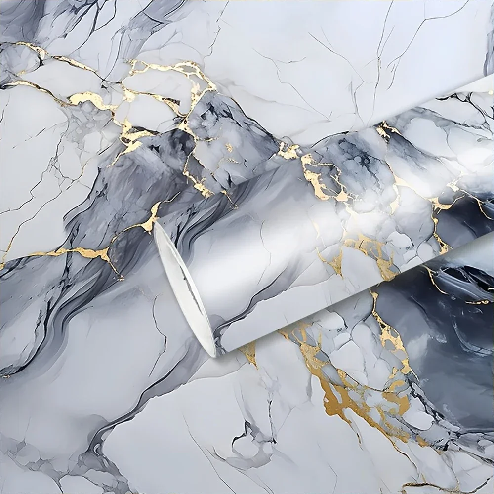 

Водонепроницаемые и маслостойкие толстые наклейки, защитная пленка для столешницы, самоклеящиеся обои, кухонные мраморные наклейки на стену