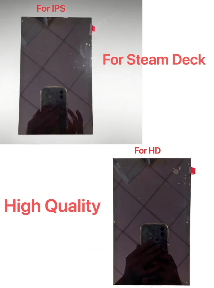 HN 1pcs LCD Screen Assembly For Steam Deck Game Console Anti-Glare IPS HDMI LCD Display Screen With Touch Panel