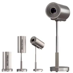 Mini Android Portable Projector Support 1080p 4K Integrated 90°Adjust Stand Hight Adjustment WiFi and Bluetooth Model: TS3