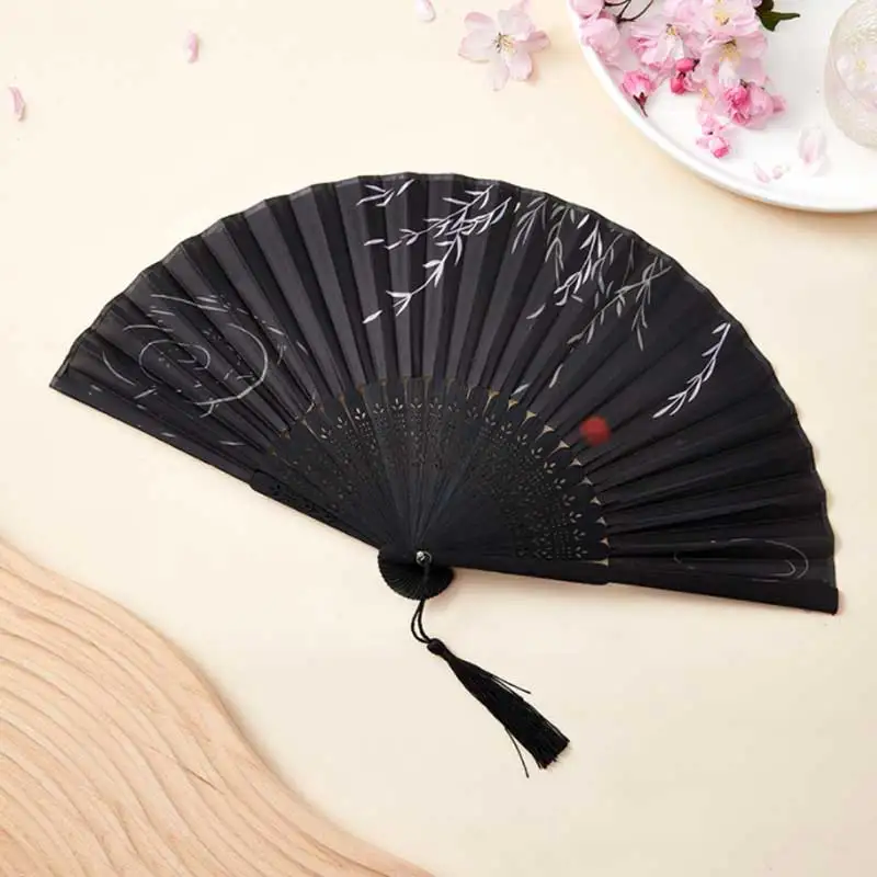 DIY Folding Fan Bamboo Fan, Handmade Painting Folding Fan, Wedding Gift, Chinese Style, Student Gift Fan, Ancient Style