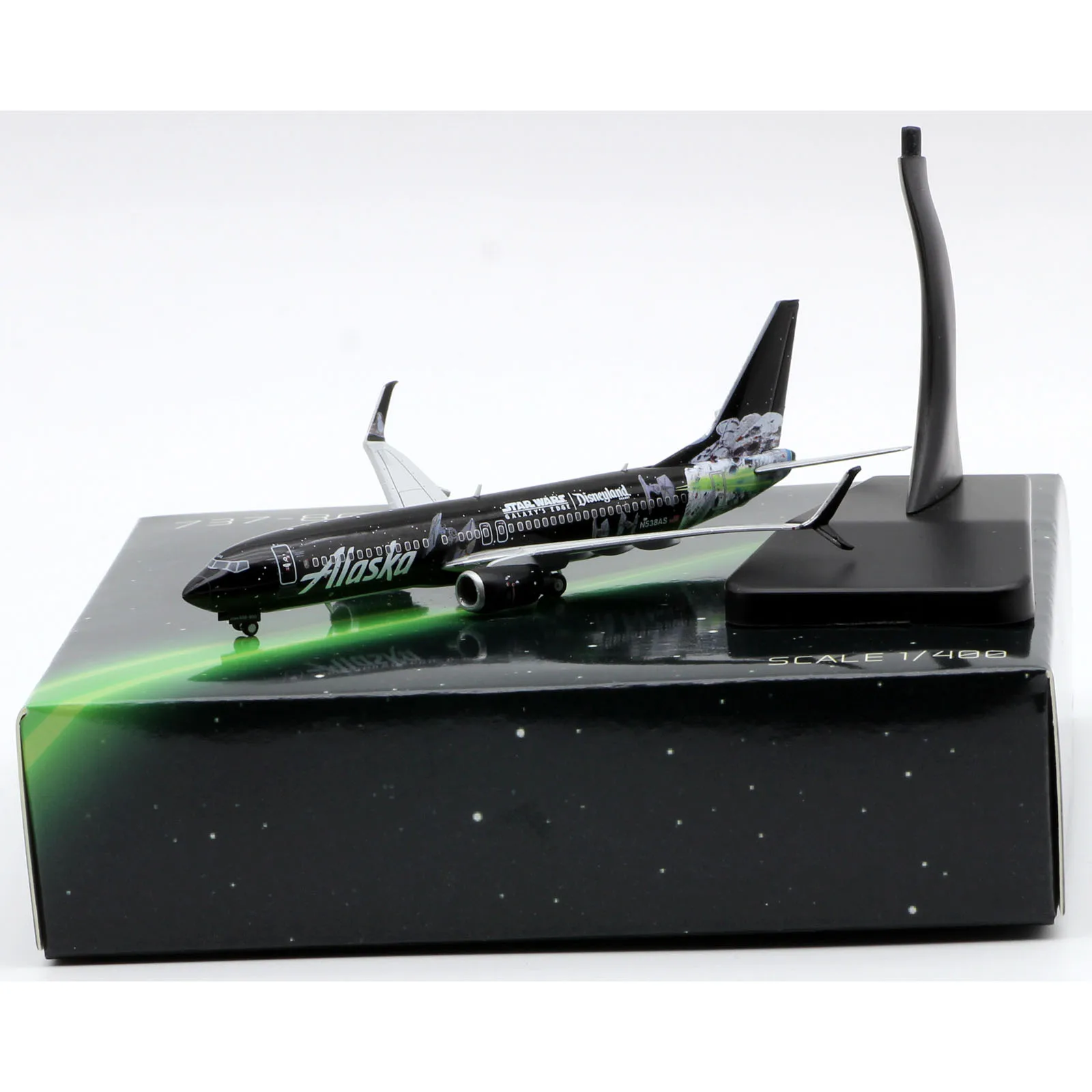 

SA4009 Alloy Collectible Plane Gift JC Wings 1:400 Alaska Airlines Boeing B737-800 Diecast Aircraft Jet Model N538AS With Stand