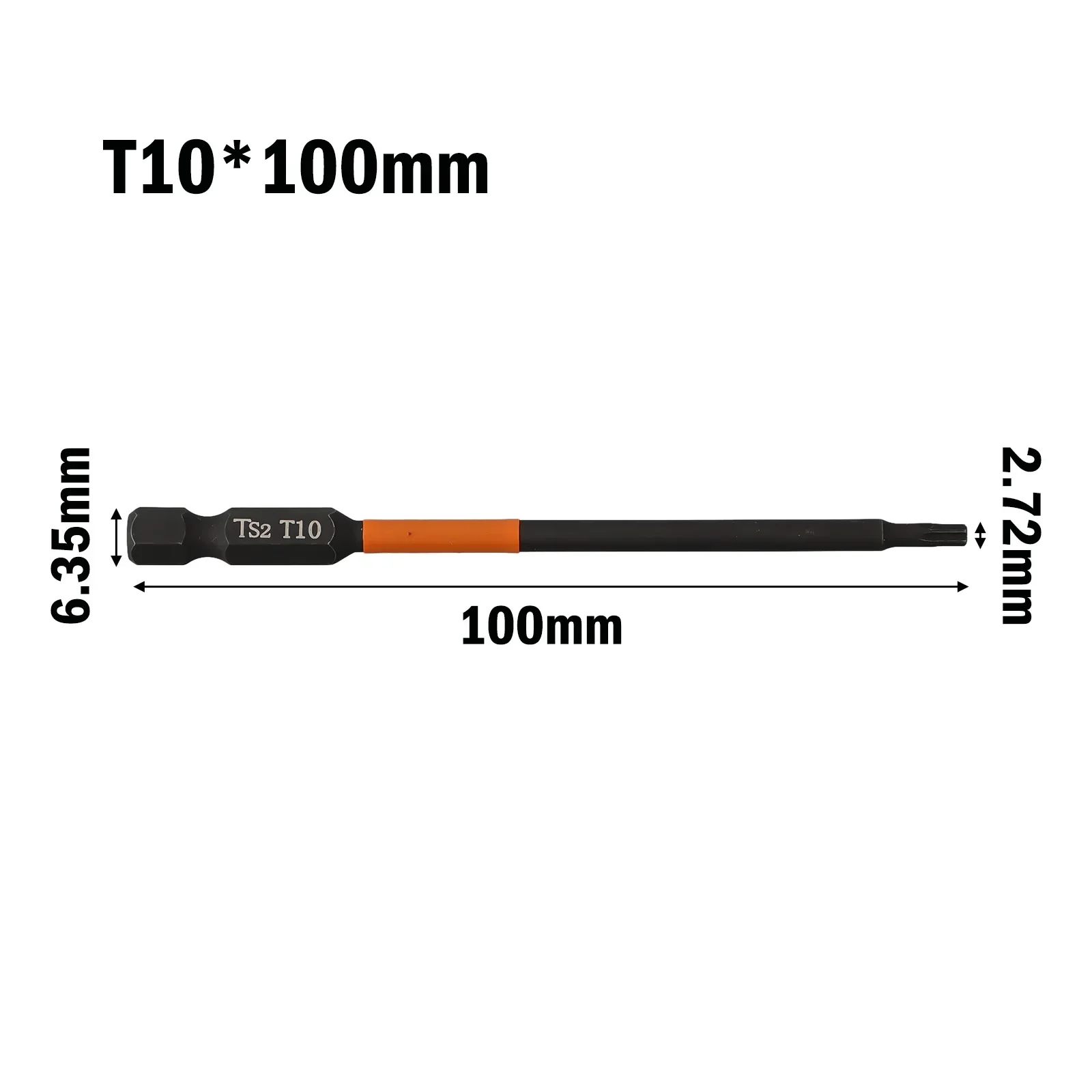 1PC Magnetic Torx Screwdriver Bits  14 Inch Hex Head Drill Bit for Firm Fixation  Made of High Hardness Alloy Steel