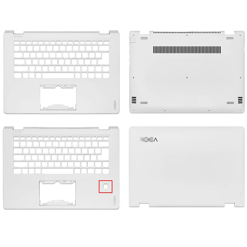 NEW For Lenovo YOGA 510-14 510-14ISK Flex 4-1470 FLEX4-14 Series Laptop LCD Back Cover Palmrest Bottom Case A C D Cover White