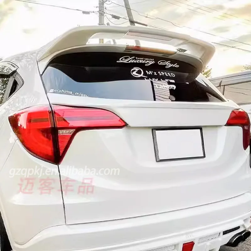 MZ version carbon fiber rear spoiler For 2015-2018 years VEZEL/HRV Body kit Pressure of the tail