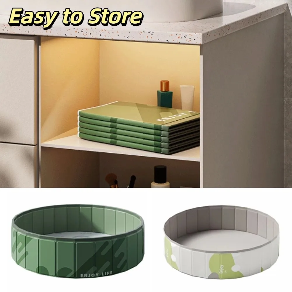 

Multifunctional 80cm No Inflatable Swimming Pool PVC Play Water Bathtub Cat Dog Water Basin Round Foldable Swimming Pool Outdoor