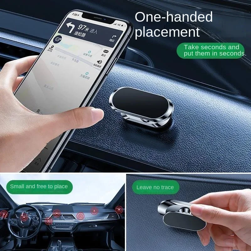 Supporto per telefono cellulare con magnete per auto Supporto magnetico per telefono cellulare con forte adesivo in metallo girevole a 360 gradi
