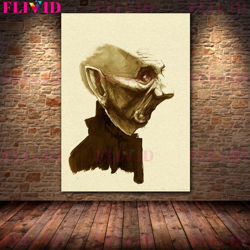 Nightmare Witch And Vampire Pope Vintage Wall Art Canvas Painting The Fantasy Of Frogs And Crows Art Poster Print Decor Unframed