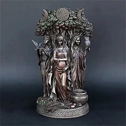 Goddess Sculpture Home Decor Ornament Miniatures Craft Resin Art Greek Goddess Statue Figurine Ancient Greek Religious Hecate