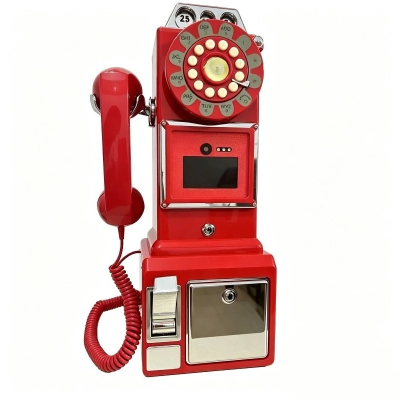 Vintage message phone video message machine phone retro wedding decoration ornament