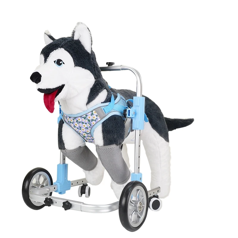 

Forelimb paralysis rehabilitation dog pet small four-wheel wheelchair transportation simple and light walking aid auxiliary car