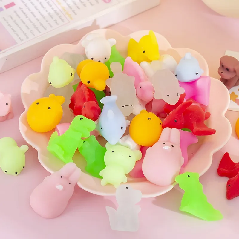 10Pc Kawaii Mochi Squishies Animal Squishy Toys Antistress Ball Squeeze for Kids Birthday Party Favors Pinata Fillers Goodie Bag