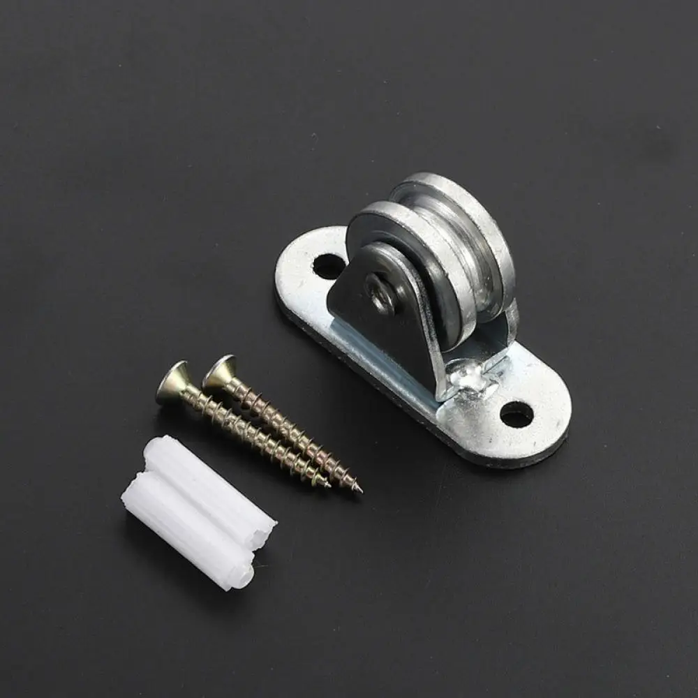Heavy Duty Fixed Pulley For Boiga Curtain Track System U Rail Fitting Sliding Hardware For Swimming Pool Sunshade Canopy