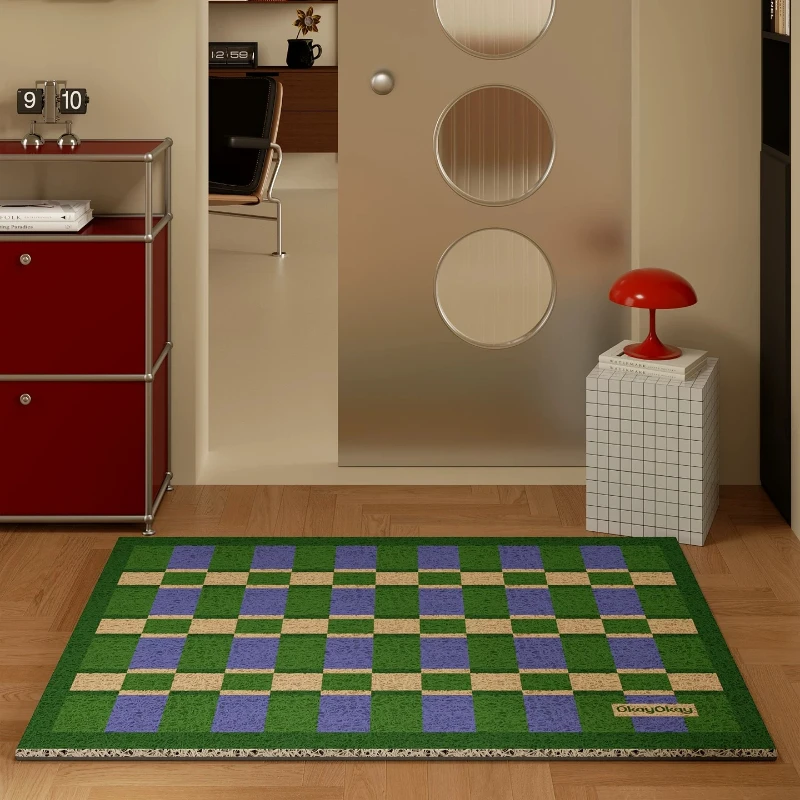 New PVC Silk Ring Door Mat Home Entrance Wear-Resistant Doormat Cuttable Dirt-resistant, Non-slip, Dust-removing Floor Mat