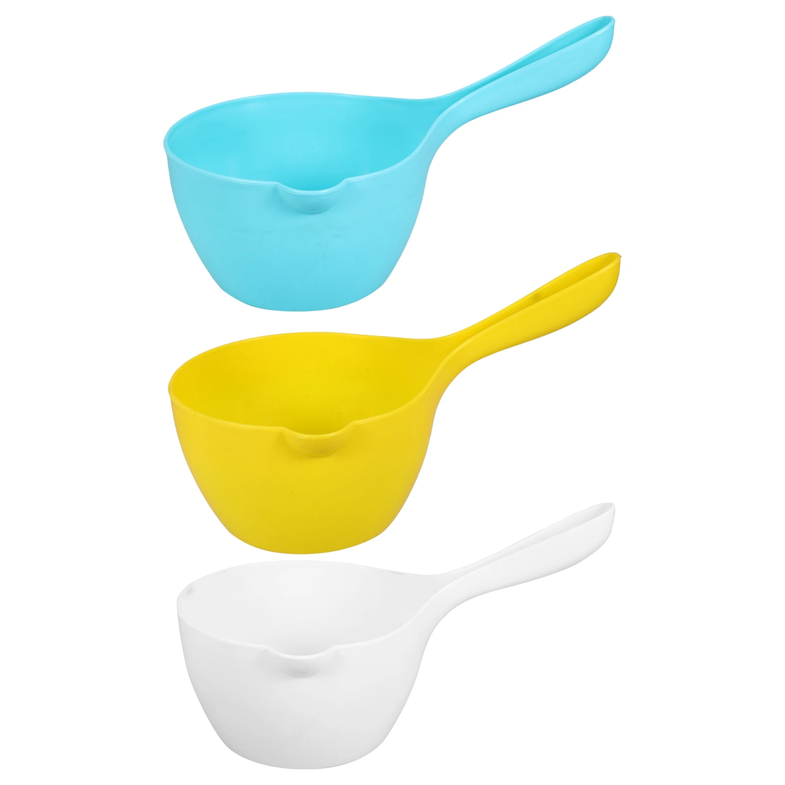 

3pcs Ladles Kitchen Bathing Scoop Portable Pp Material Household Water Scoop For Plants Watering Bath Tub Shower Camping Garden