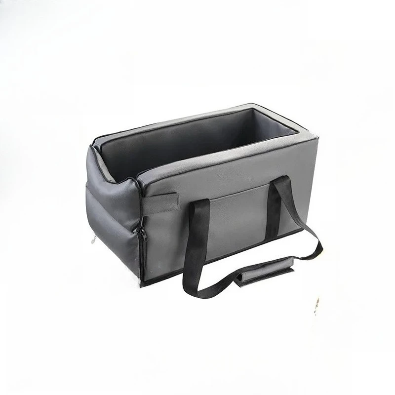 

Waterproof PU leather pet travel console car seat portable cat and dog center dog bed solid PP material