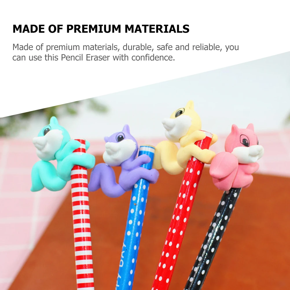 

36pcs Squirrel Shaped Animal Cartoon School Supplies Mini For Fun Stationery Classroom Bulk Small Creative