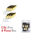 2.5g Gold 6PCS