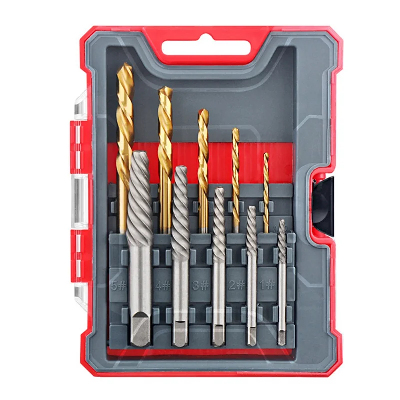 ABSF 10 Pcs Broken Screw Sliding Wire Extractor Broken Wire Extractor Artifact Tool Set (Gold+Silver)