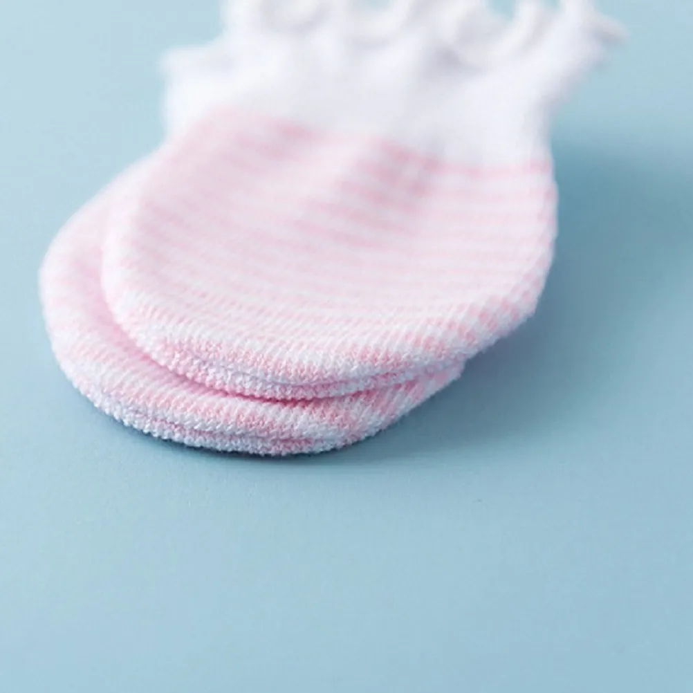 4Pairs Infant Socks Premium Cotton Sweat Absorbing Odor Resistant Gentle Elastic Non-Slip Warm Foot Protection for Babies Girls