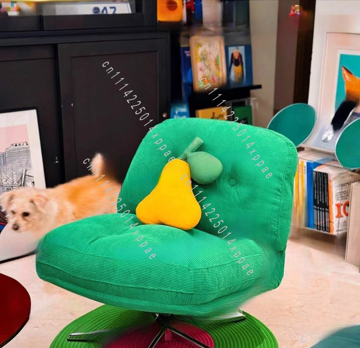 Single Rotation Style Well Known Internet Designer Lazy Sofa Chair