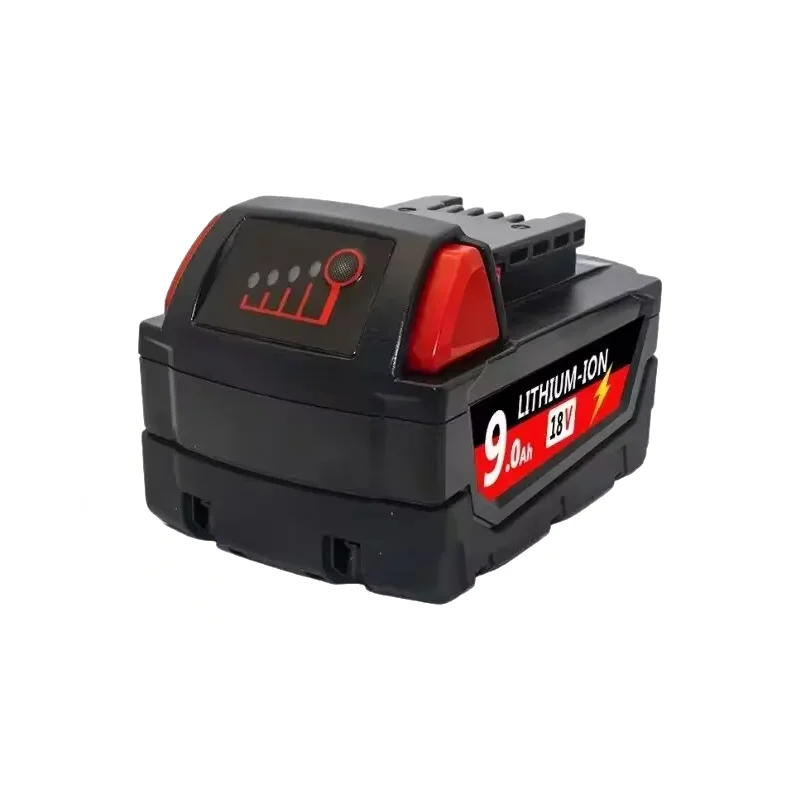 

For Milwaukee Battery 18V 6.0Ah 9.0Ah 12.0Ah Li-Ion Replacement 48-11-1815 M18 M18B2 M18B4 M18BX L50 Cordless Power Tools