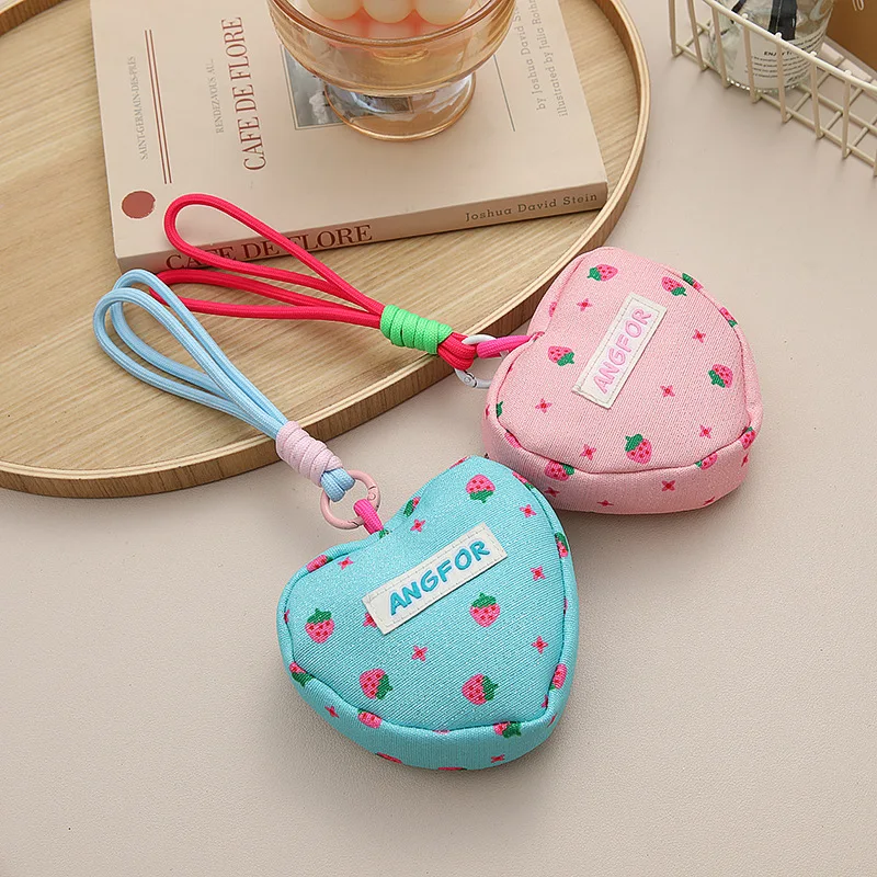

Heart-Shaped Women'S Wallet Mini Handbag Coin Purse For Accessories Valentine'S Day Gift Daily Use