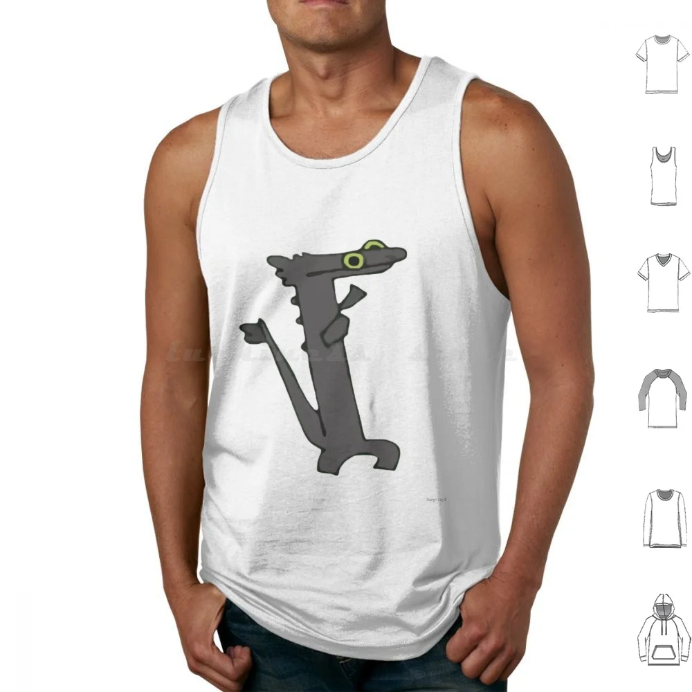 Toothless Dancing Tank Tops Print Cotton Toothless Toothglass Toothless Dancing Meme Toothless Meme Toothless Dance