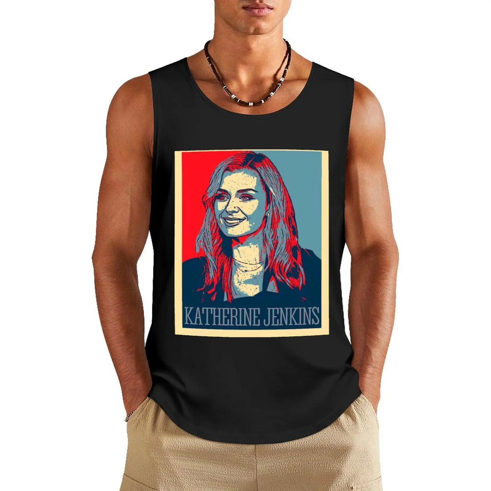 

Katherine Jenkins Tank Top T-shirt Men's gym Sleeveless top Men's clothing