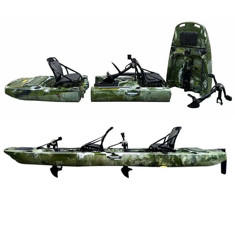 Fin pedal kayak, hard kayak, two sections, three sections, single person, double person, split kayak, splicing type