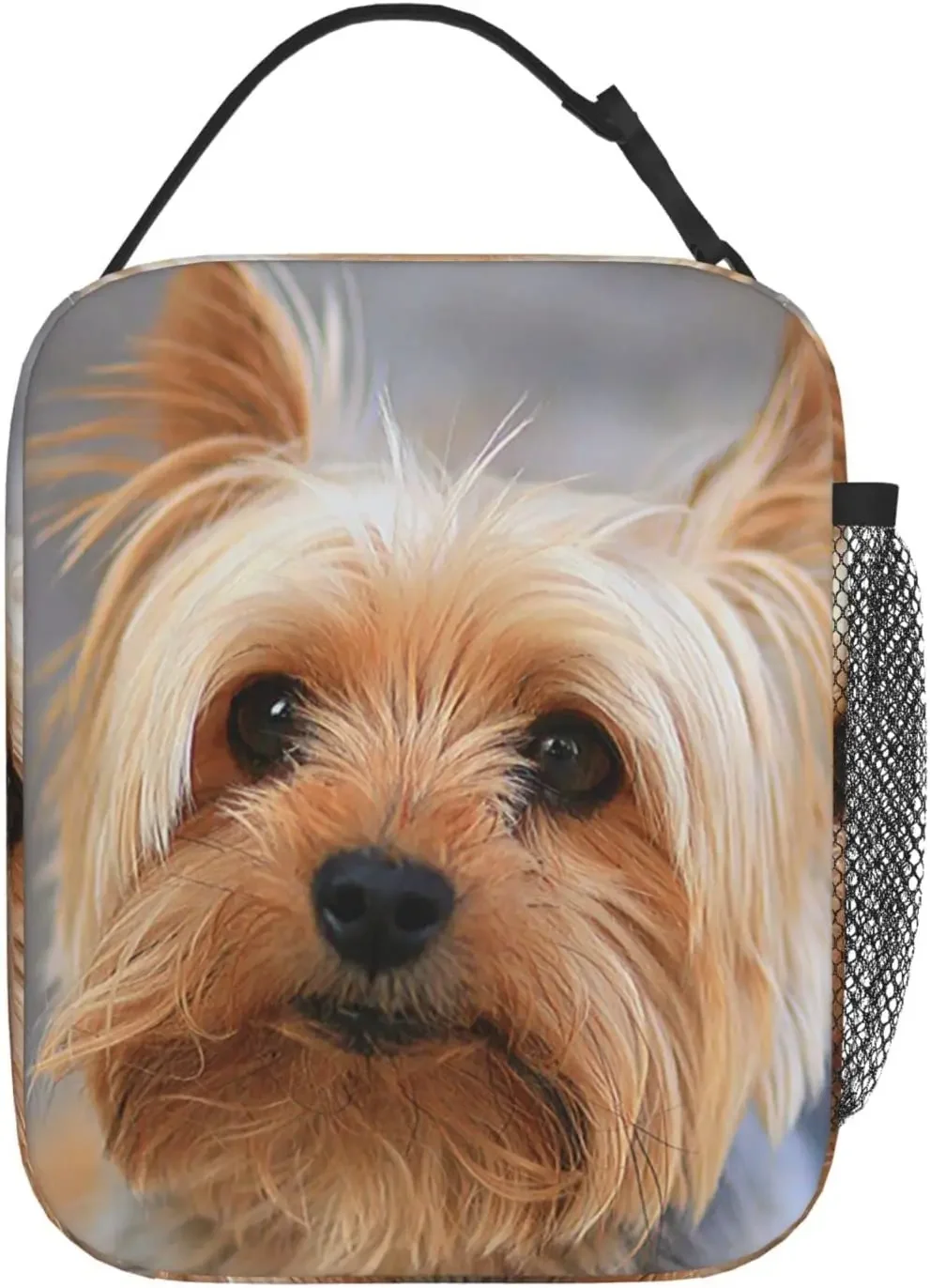 Yorkshire Terrier Dog Lunch Bag For Women Men Reusable Lunch Box For Office Work School Picnic Beach