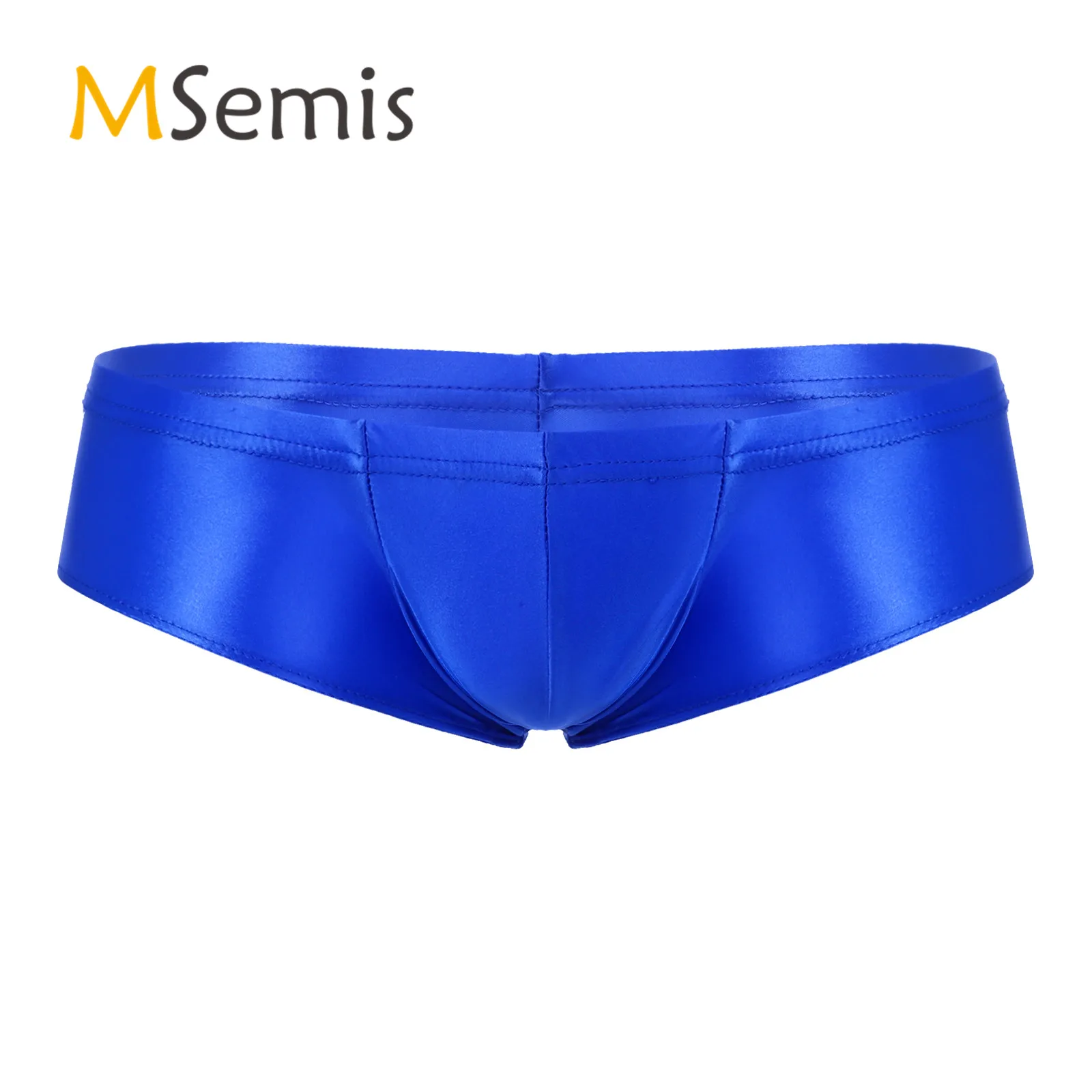 Swimwear Men Swimsuits Solid Color Low Rise Briefs Briefs Panties Elastic Waistband Underpants Underwear Swimming Shorts