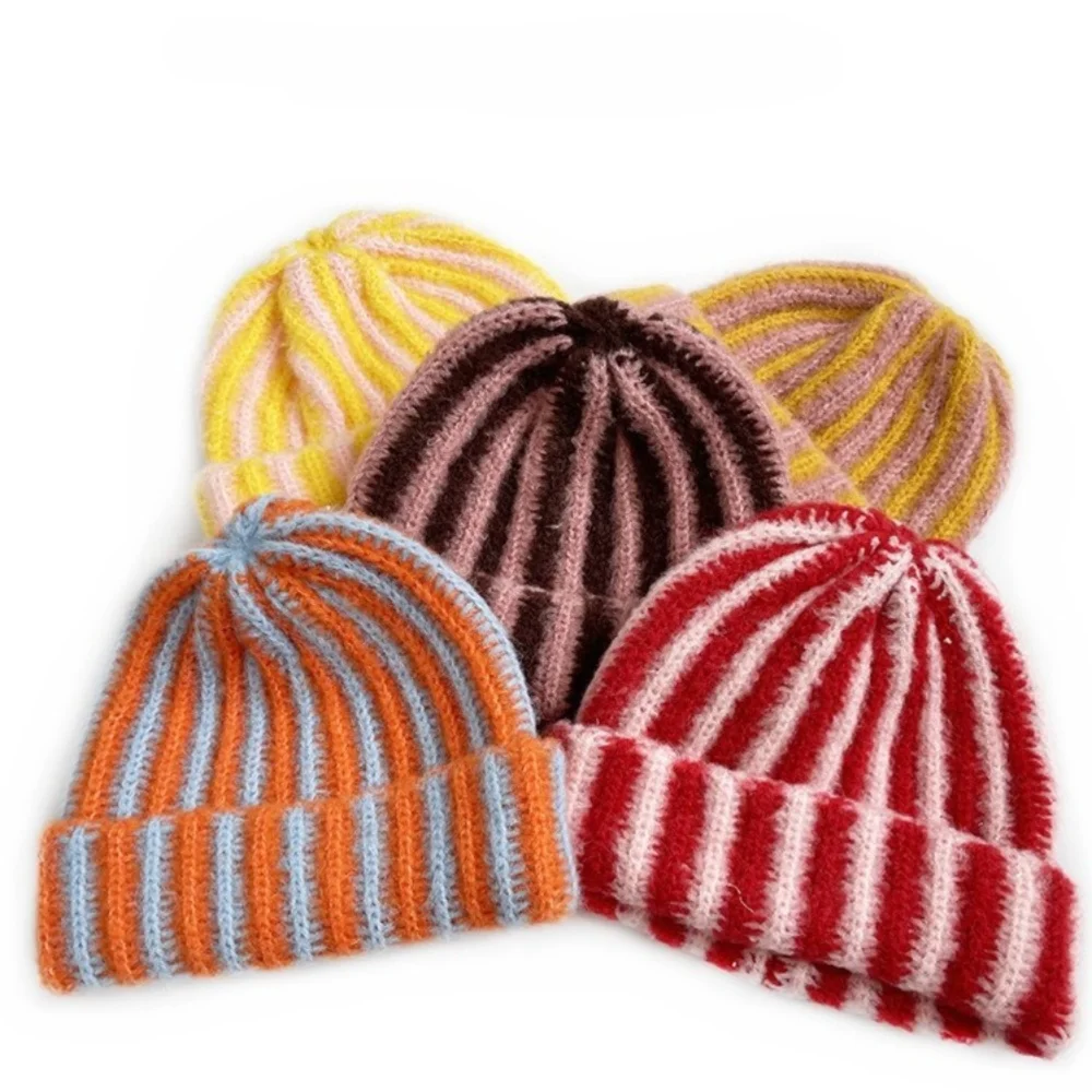 جديد مخطط قبعة قبعة يندبروف الباردة والدليل على قبعة دافئة محبوك قبعة النساء الرجال