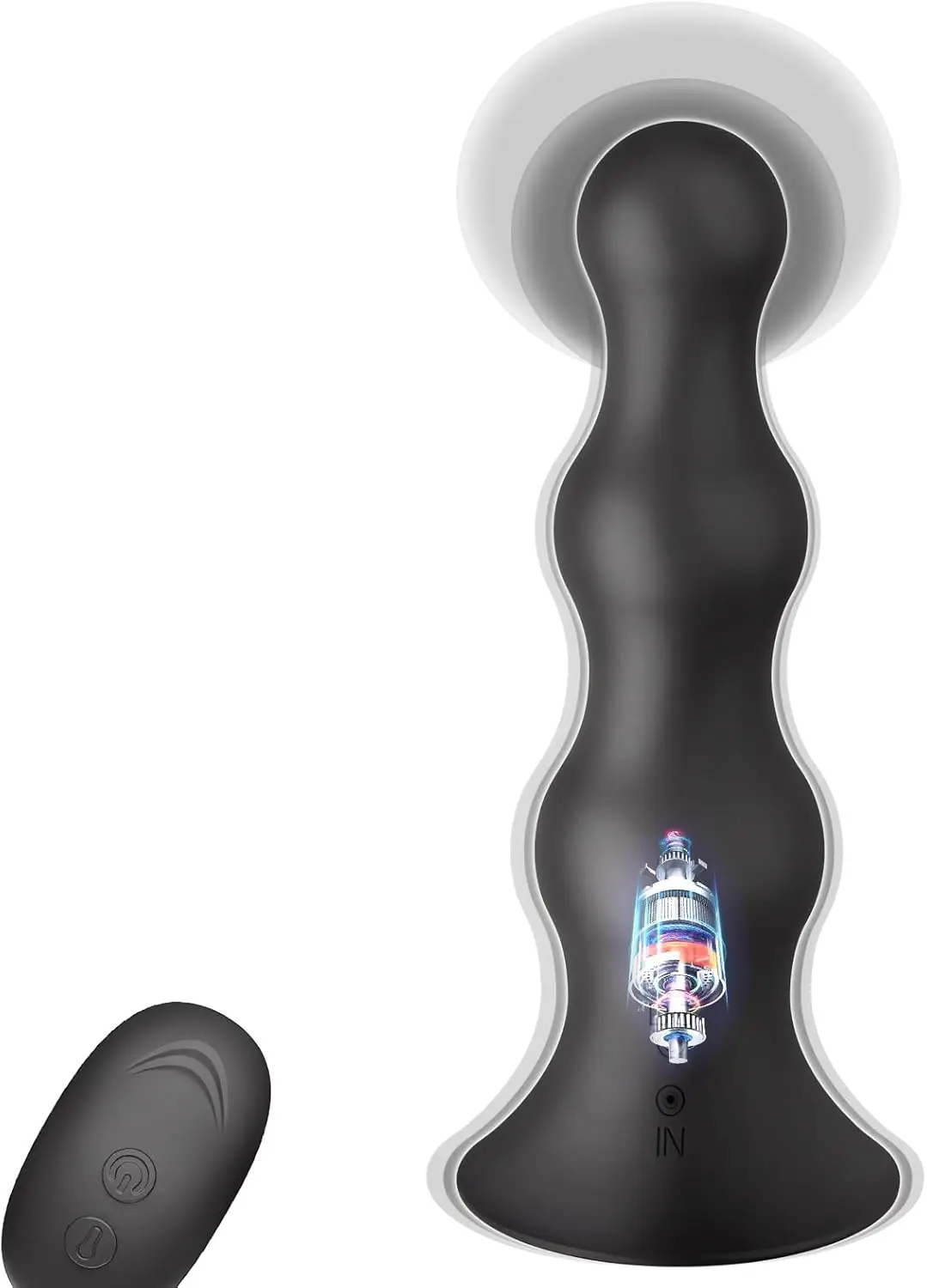 vibrerende buttplug opblaasbaar prothetisch verband, prostaatstimulator met afstandsbediening, 10 vibratiemodi, oplaadbare vibrator