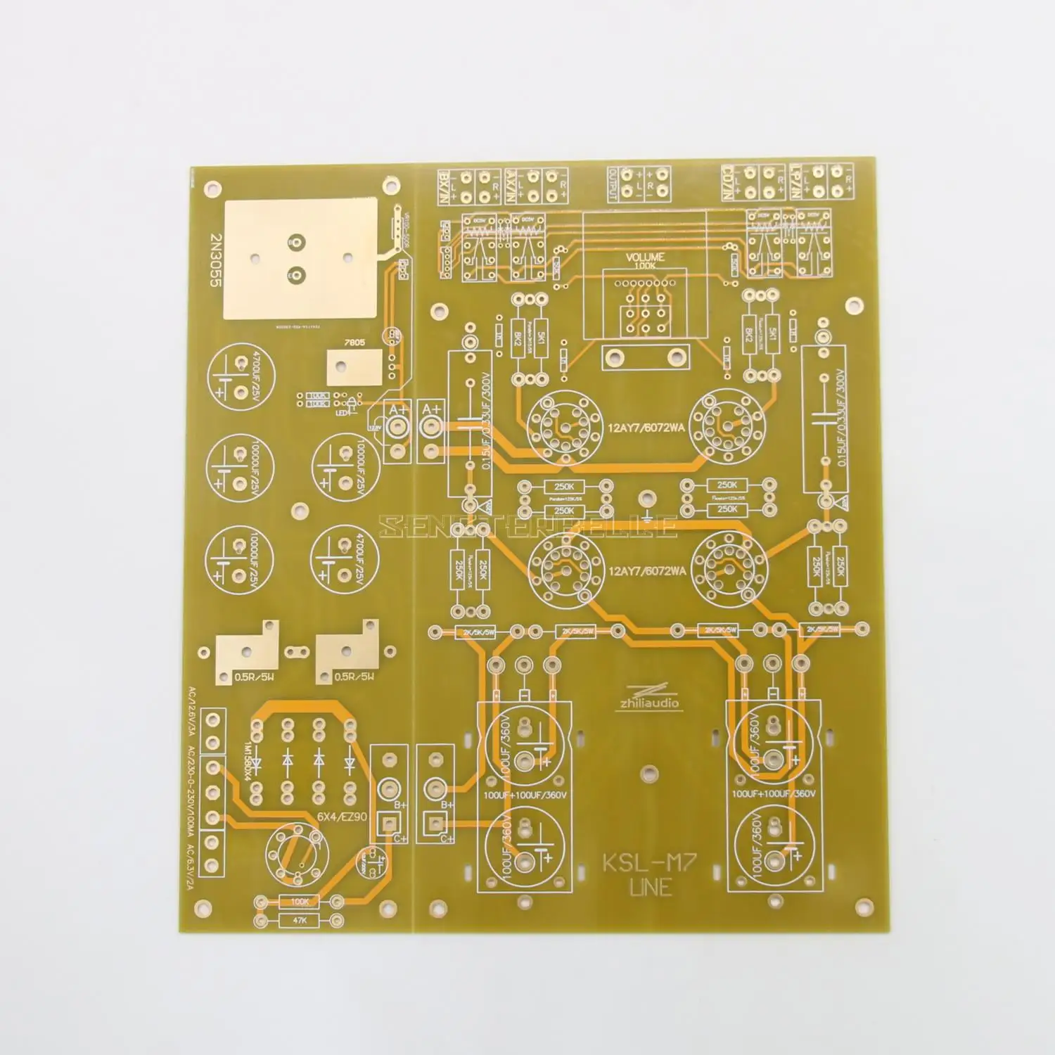 HiFi DIY 12AY7 Vacuum Tube Audio Sound Preamplifier Board Kit Based on Kondo KSL-M7 Circuit