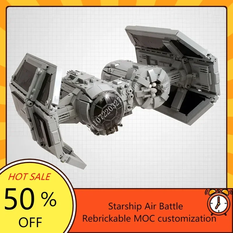 

1494PCS MOC Space Battle Spacecraft TIE Bomber Model Custom Puzzles Technology DIY Creative Assembly Toys Kids Gifts