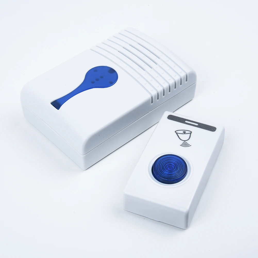 جرس الباب التحكم عن بعد الارسال زر لاسلكي مقاوم للماء مكبرات الصوت المزدوجة استقبال 100 متر IP44 2019 حار ذكي