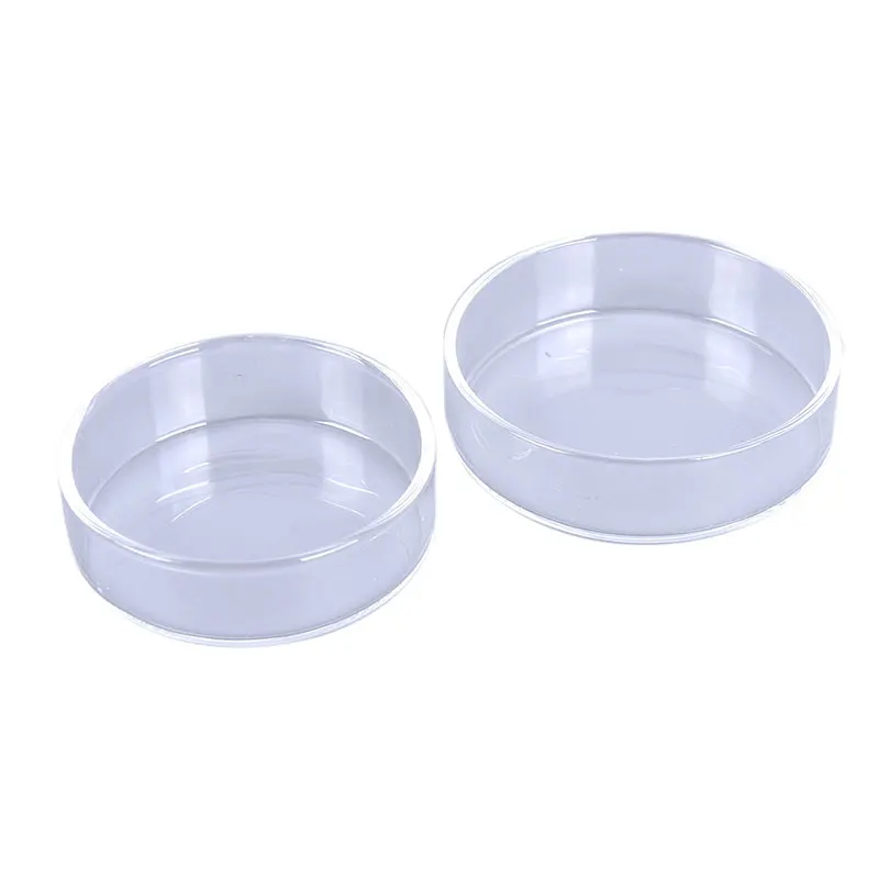 Aquarium Shrimp Feeding Dish Bowls Fish Tank Tropical Fish Ratfish Feeder Round Food Container Clear Glass Dish Tray Water Clean