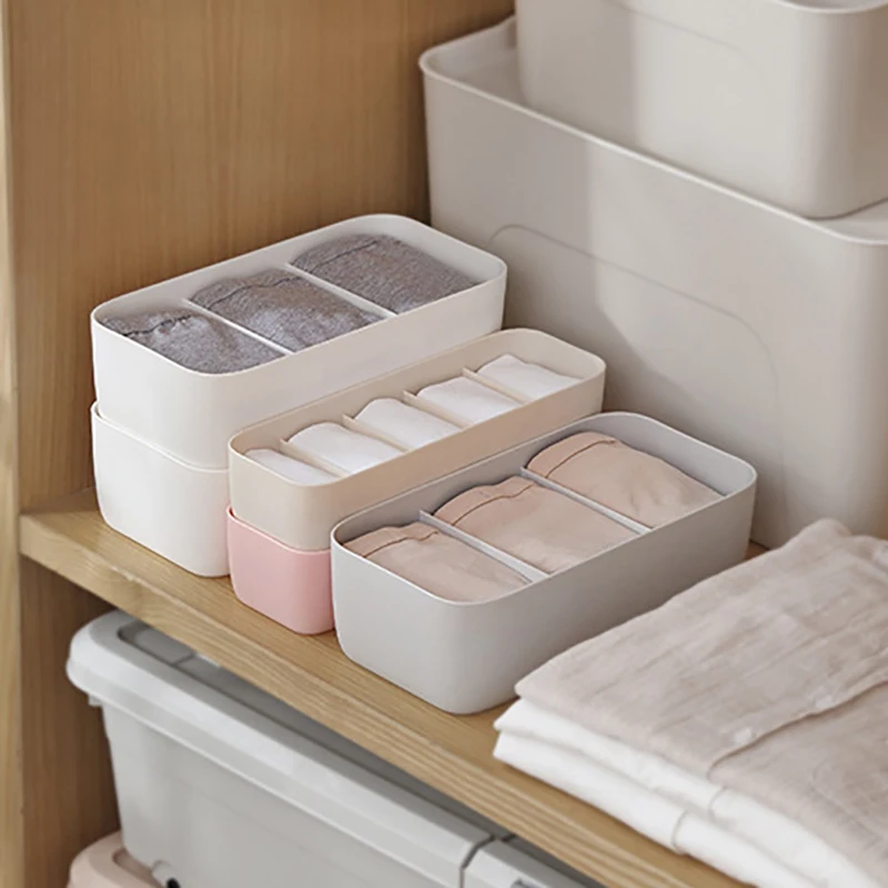 Underwear Organizer Home Cabinet Compartment Storage Box Closet Drawer Organizers Socks Bra Storage Organizer