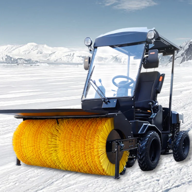 Customized  Electric Start  Snowplow Multi-Functional Custom Snow Car Sweeper