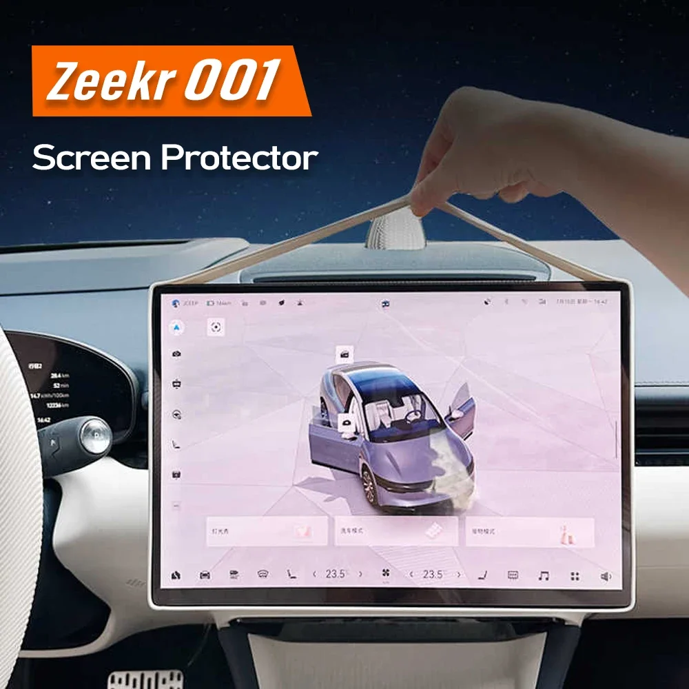 

For Zeekr 001/007/7x/Mix Central Control Screen Silicone Protective Cover Anti-Collision Border Zeekr 001 24-25 Car Interior