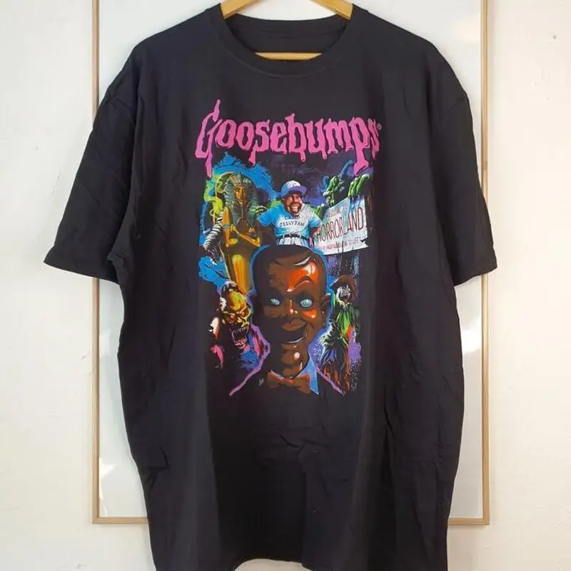Goosebumps Shirt Mens Size Extra Large Black Books Horror Fun Nightmare S-5XL
