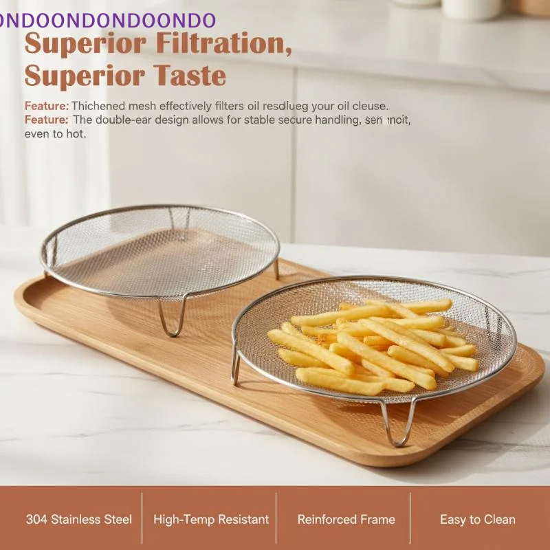 Home Stainless Steel Air Fryer Grill Rack No Flipping Required Easy To Clean Filters For Draining Water And Oil