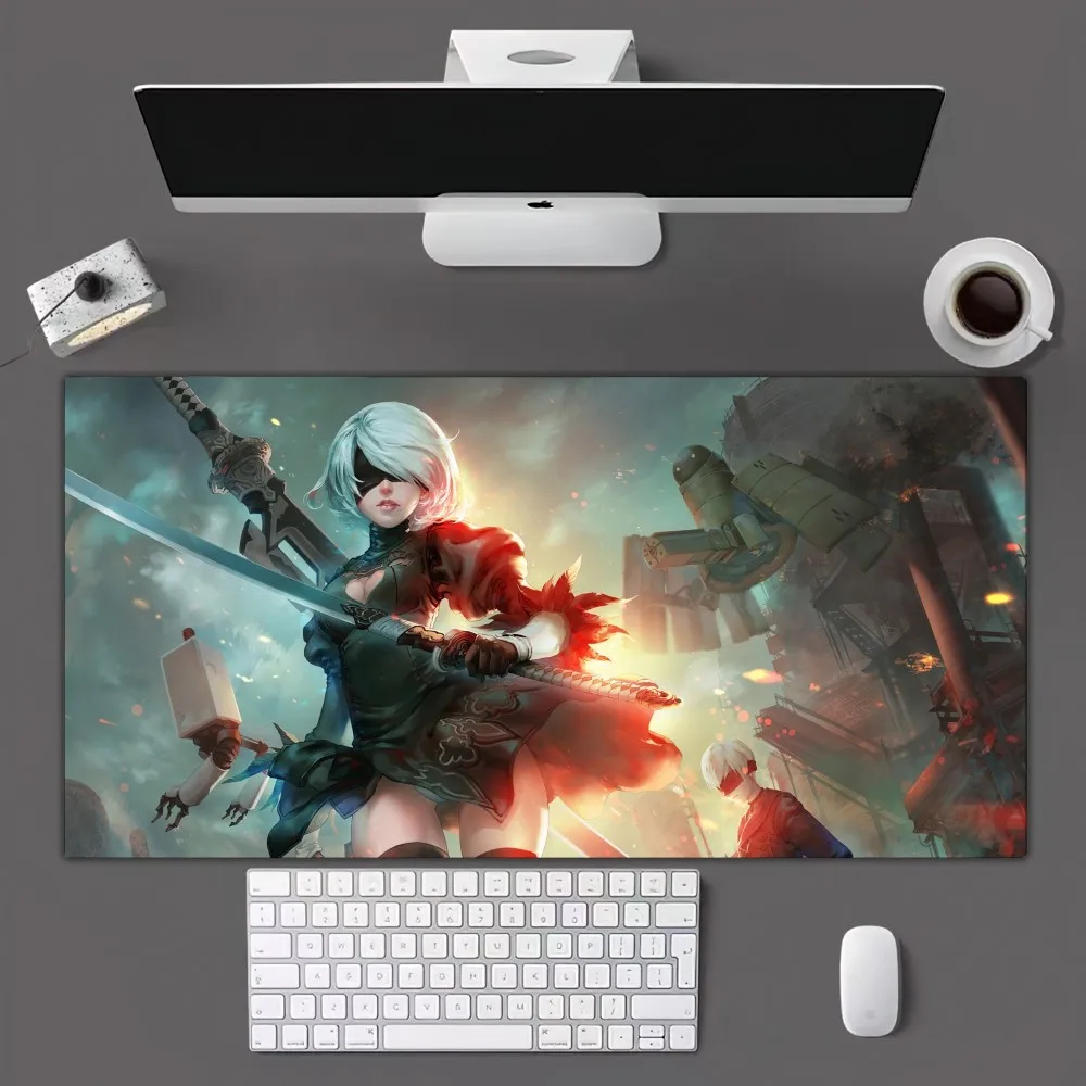 Game N-NieR Automata Mousepad Mousepad Gamer Mouse Pad Size For Office Long Table Mat