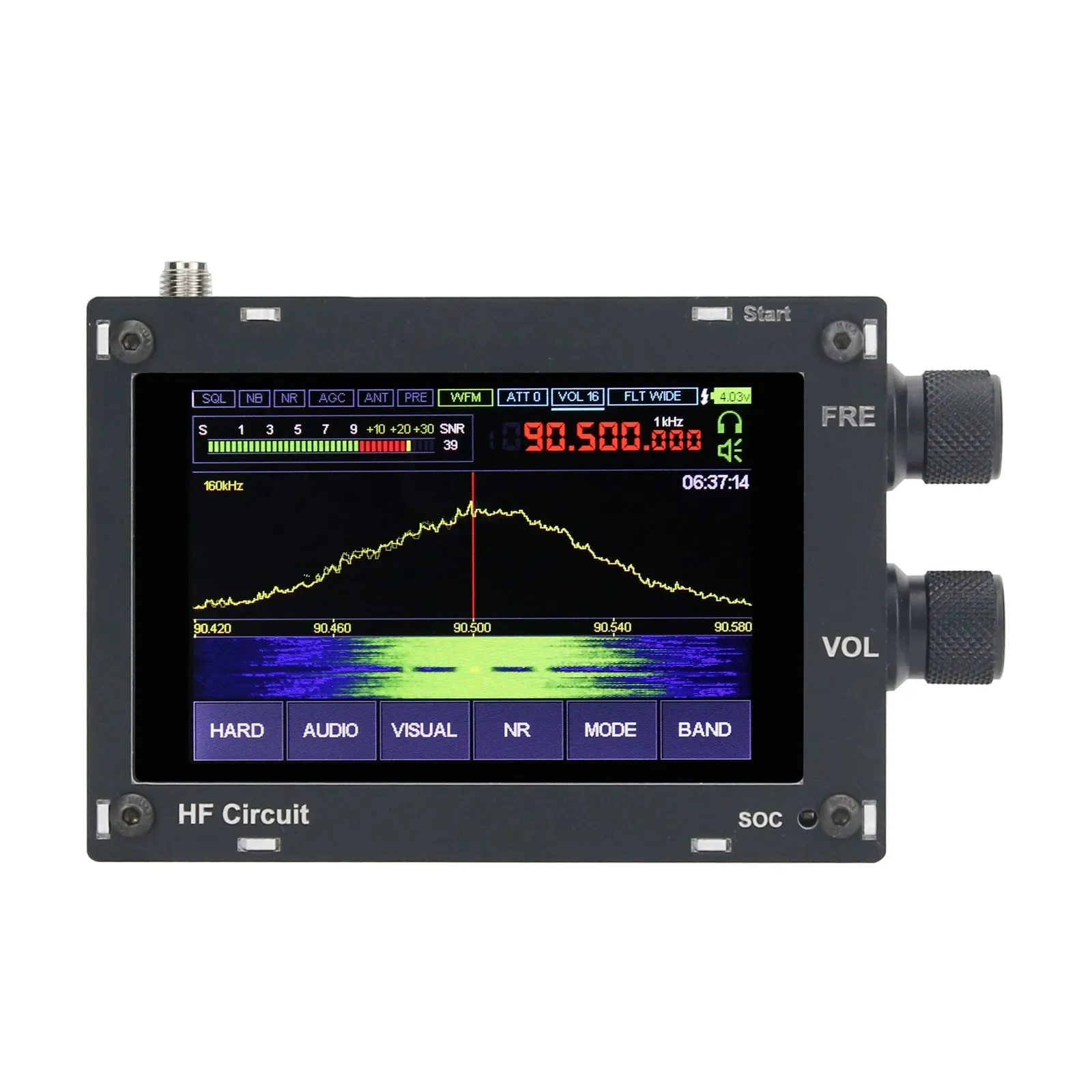 Hifi Audio MALAHIT SDR 50KHz-2GHZ DSP SDR Receiver Radio 1.10C AM/SSB/NFM/WFM With Speaker Black view 4