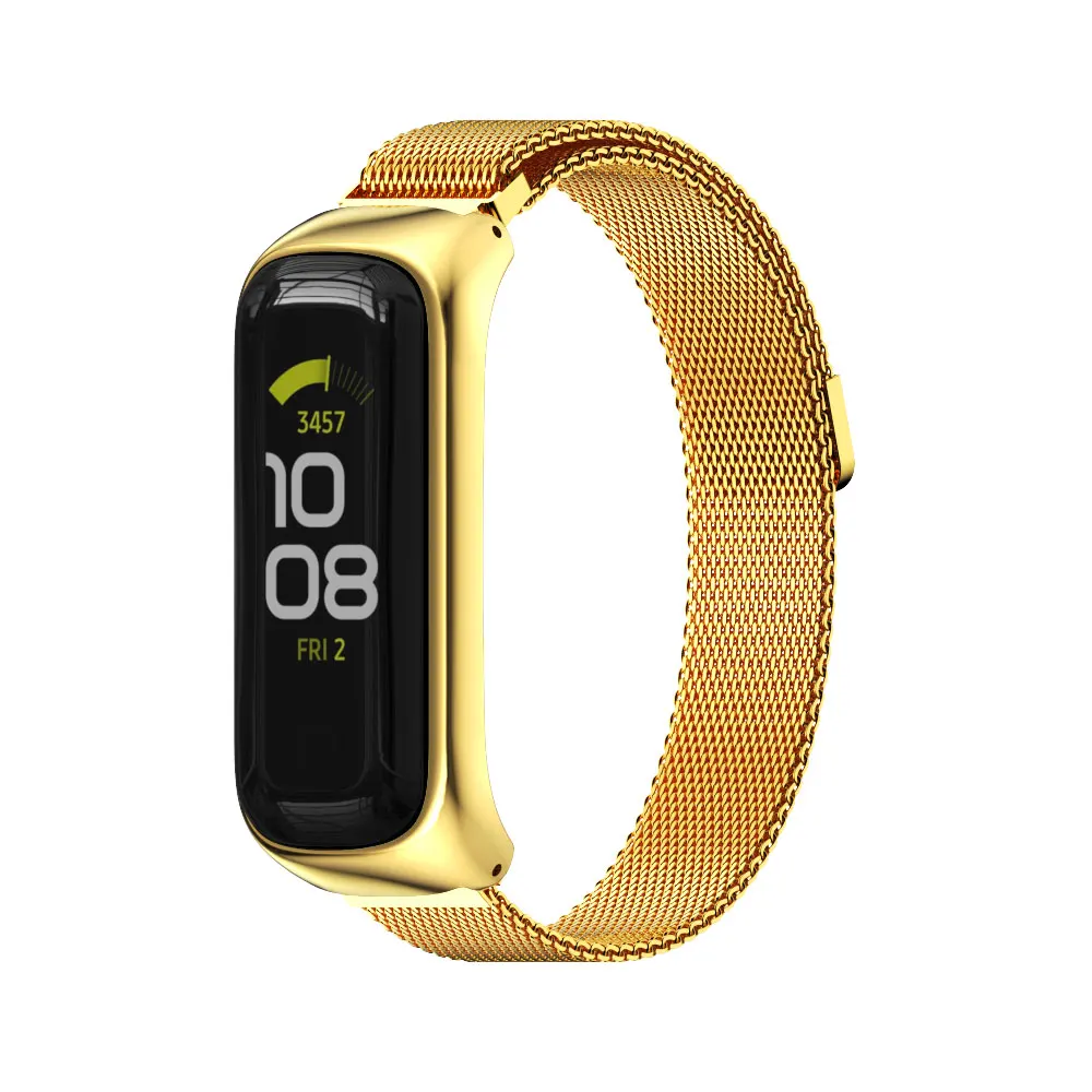 Watch Strap For Samsung Galaxy Fit 2 Metal Stainless Steel Magnetic Bracelet Replacement Correa Wrist Band for Galaxy Fit 2