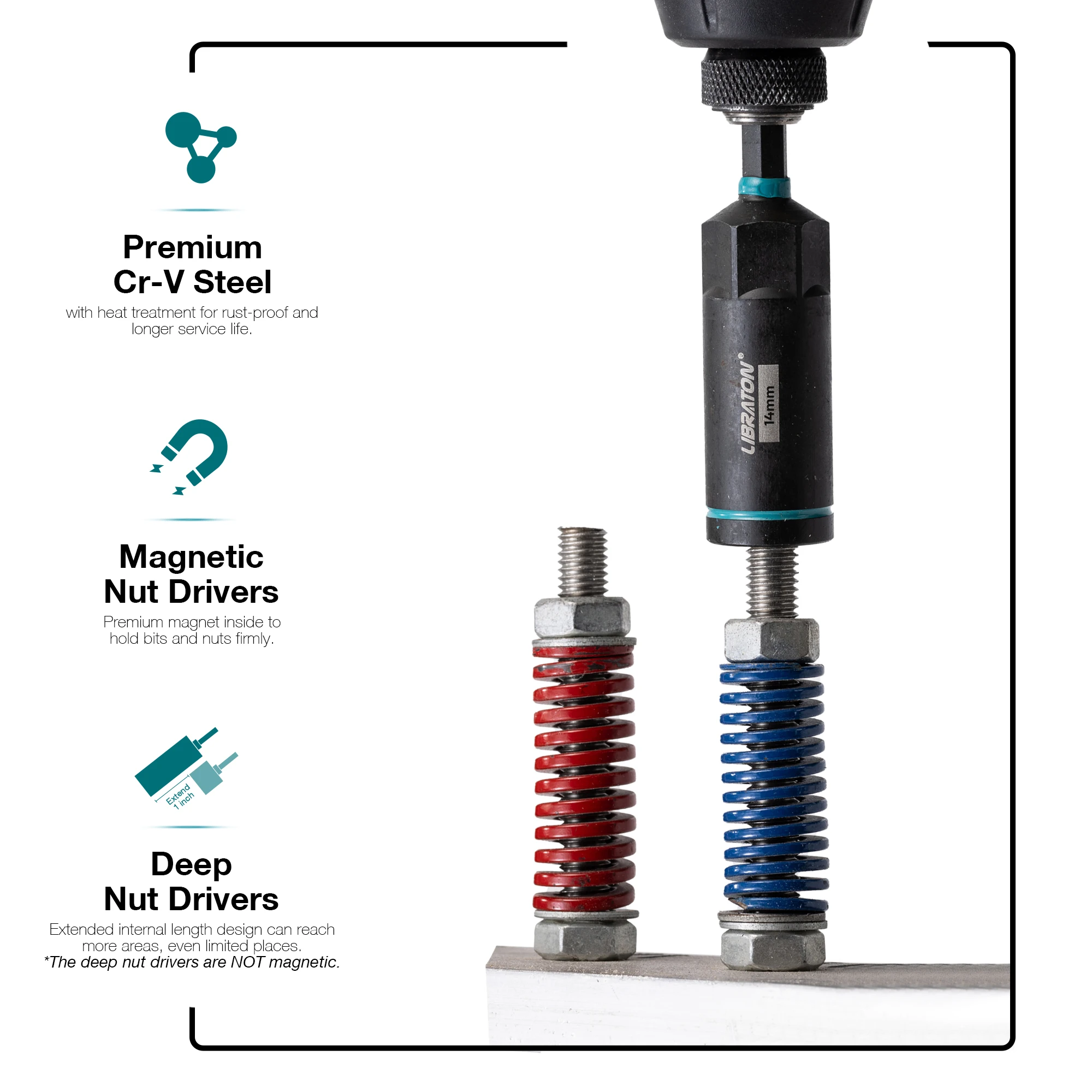 18 قطعة سائق المفك المغناطيسي مجموعة شنيور المفك مجموعة 1/4 "عرافة عرقوب رأس المفك بت مجموعة ل تأثير الحفر متري رأس المفك