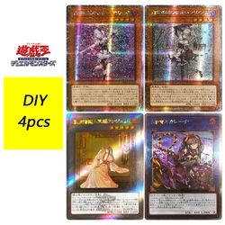 DIY Yu-Gi-Oh! Collection card Arianna the Labrynth Servant Anime characters Bronzing flash card Christmas birthday gift toys