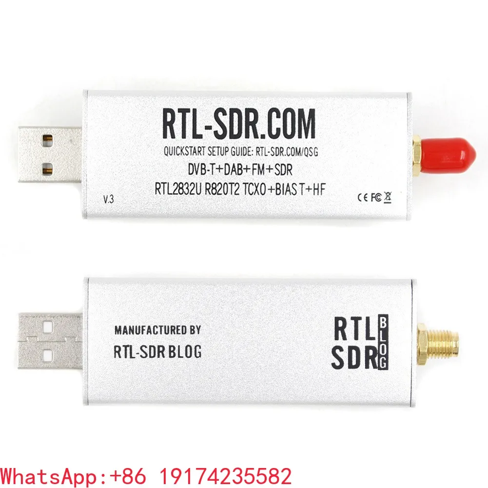 Packbox RTL-SDR Blog V3 R820T2 RTL2832U 1PPM TCXO SMA Software Defined Radio (SDR) Amplifier