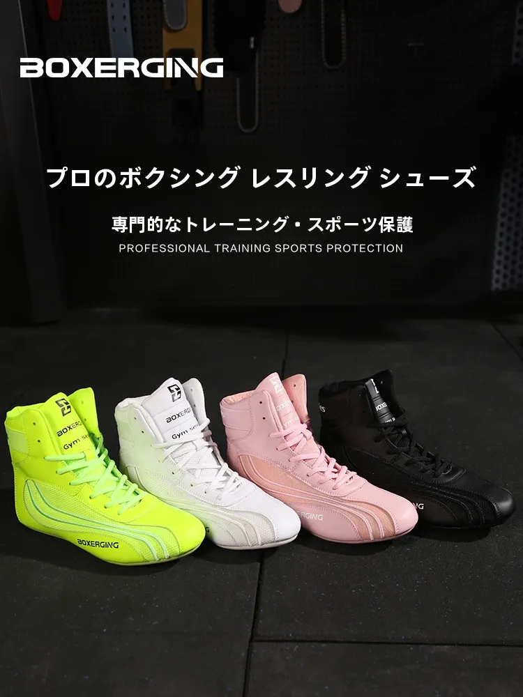children's-martial-arts-shoes-low-top-high-top-training-wrestling-boots-boxing-footwear-for-kids-gym-fitness-wrestling